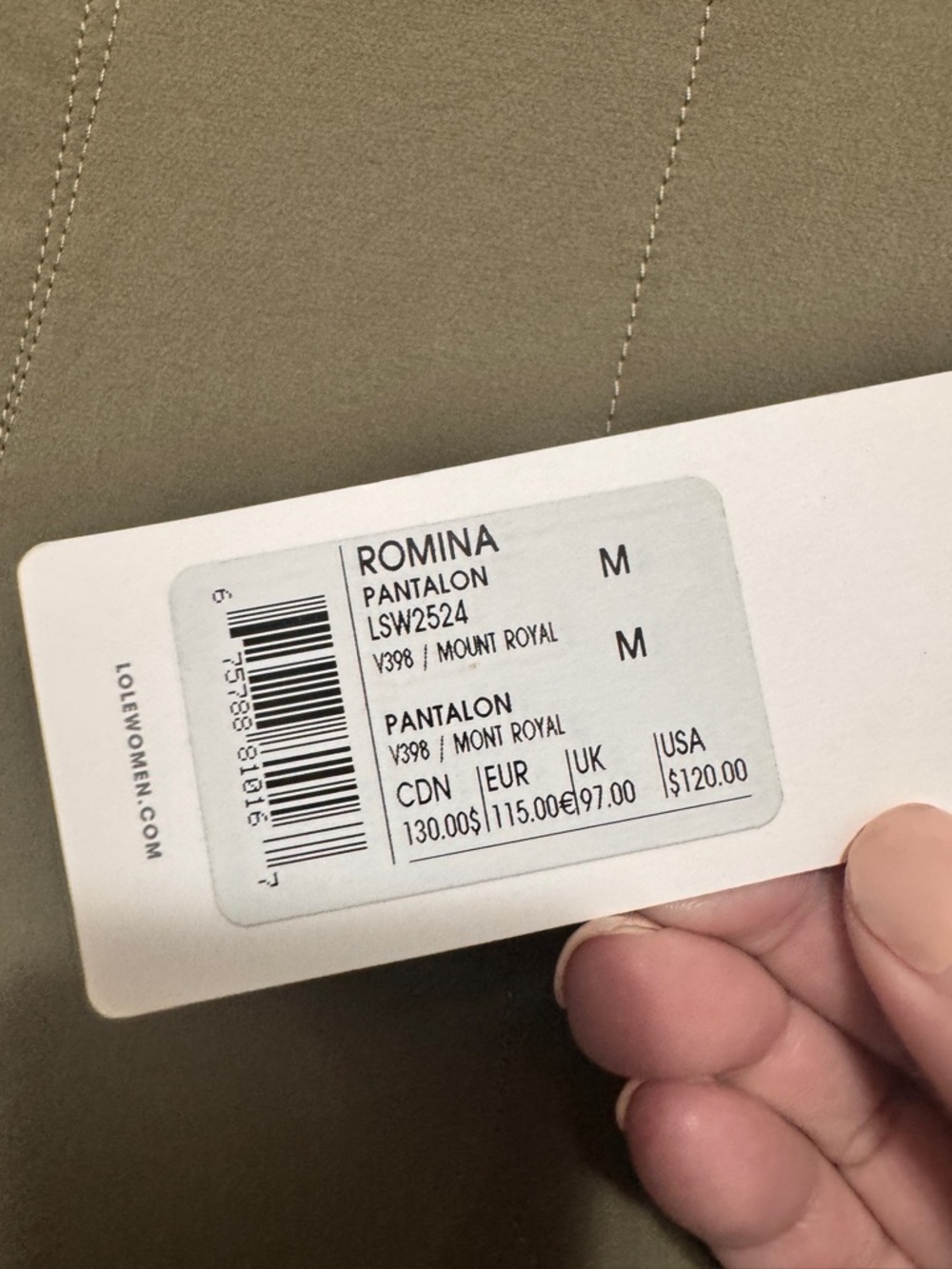 Lole Romina Pants Khaki - Picture 10 of 12
